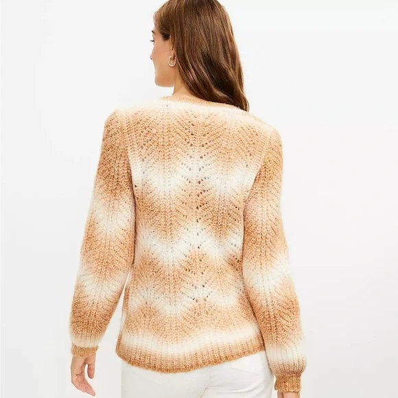 EUC LOFT Space Dye V-Neck Sweater - Picture 3 of 9